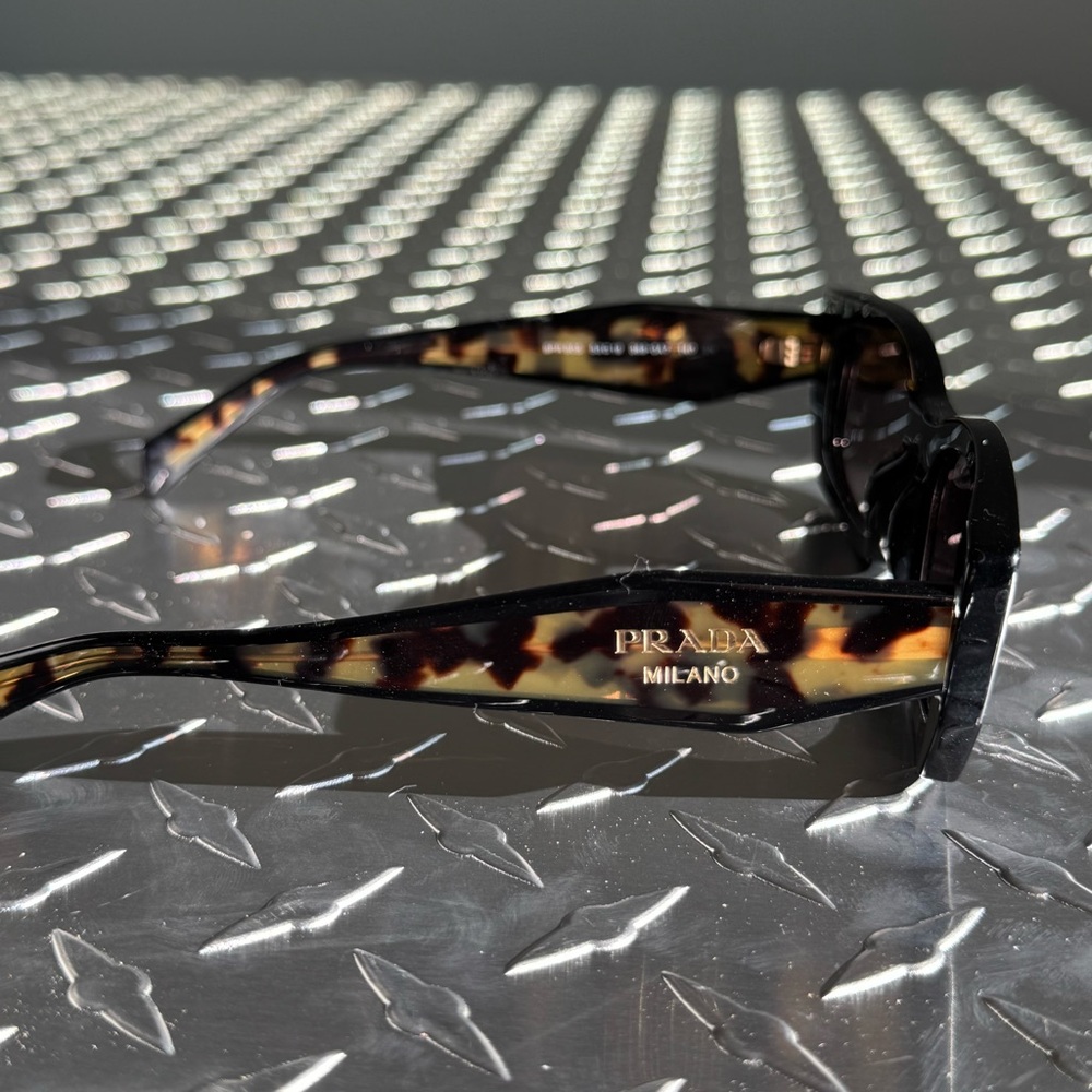 Prada Spr B05 Rectangle Tortoise Shell Sunglasses… - image 2